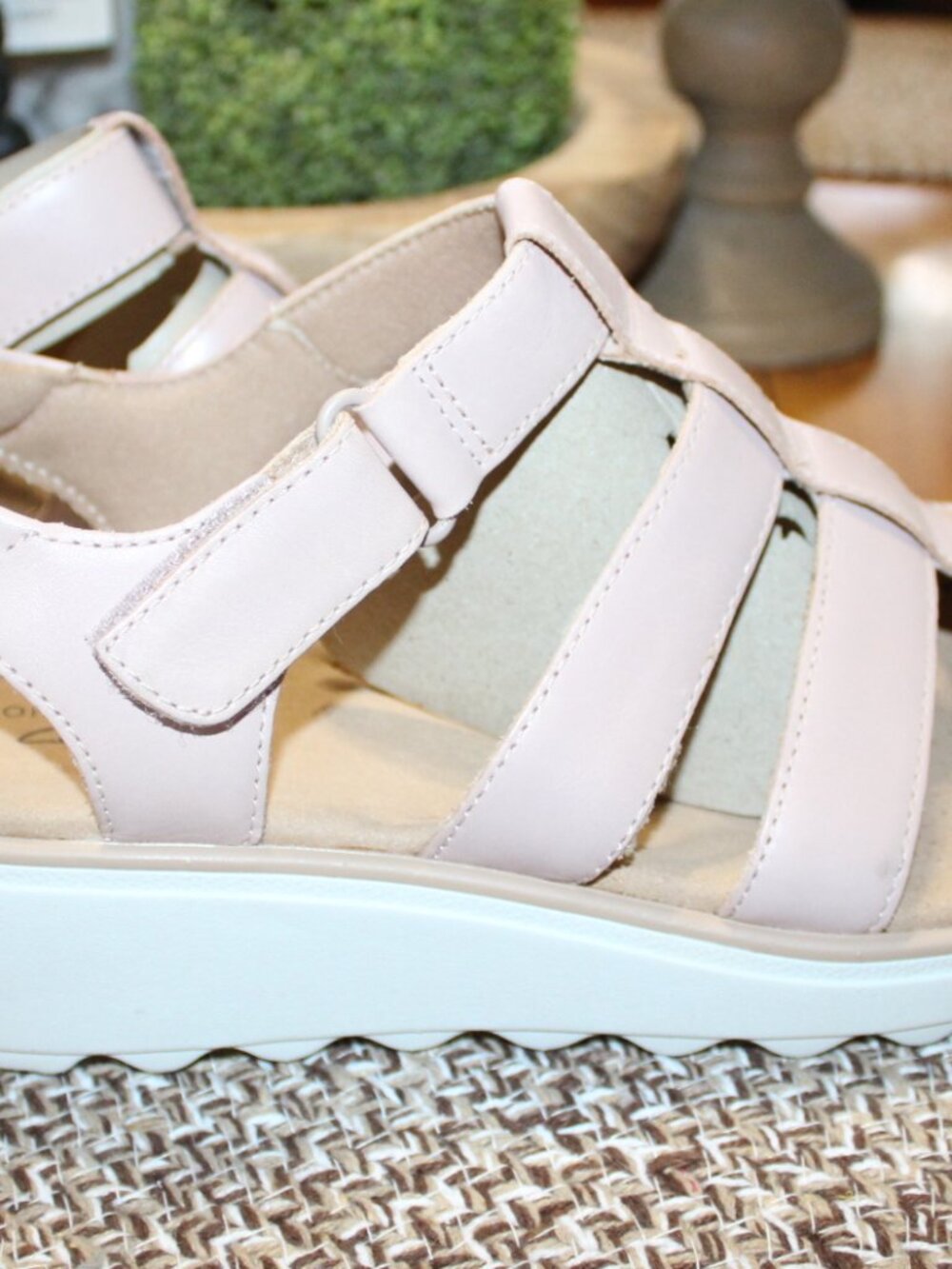 NWT Clark Jillian Quartz (Dusty Rose) wedge sandals, women's 9 12 WIDE. NICE! - Picture 8 of 11